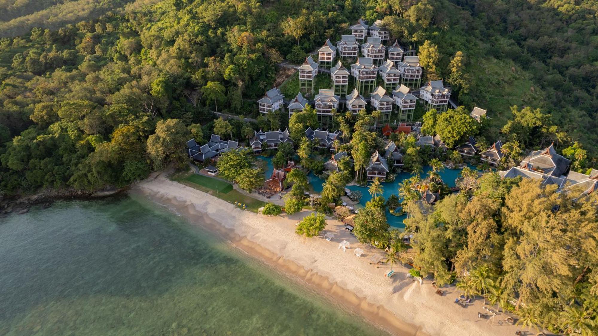 Thavorn Beach Village Resort & Spa Phuket Kamala Beach Esterno foto Aerial view of the resort